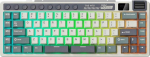 ROYAL KLUDGE RK M70 Cyan Purple Gaming Keyboard Beige switch
