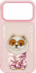 Case Nimmy Glasses Cool Dog do iPhone 17 Pro pink