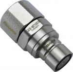 Koolance QD3 Schnellverschluss gerade m&auml;nnlich auf 16/10mm - no-spill, silber