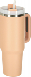 RoGer Thermos Mug with Straw and Handle 1200ml Powder Pink