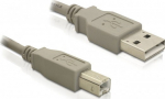 DELOCK USB Kabel A -> B St/St 1.80m grau