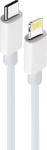 Kabel USB TelForceOne USB-C - Lightning 1 m White (OEM0100927)