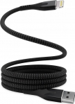 Kabel USB STATIK MagStack kabel USB-A - lightning 1m, z certificate MFI, w nylon braid, Retractable (black)