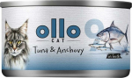 OLLO Cat nr 9 Tuna & Anchovy in broth - wet cat food - 70g