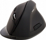 Mysz Q-Connect Ergonomic wireless vertical mouse Q-CONNECT, 6-push-button with battery, for right-handers, czarna