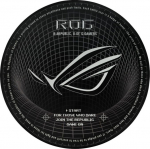 ASUS (OS111) ROG Cosmic Mat II - 117 cm diameter floor mat for gaming/office chair