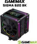 Gamemax CPU Air Cooler | SIGMA 620 LCD BK | Black