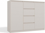 TOP E SHOP CHEST OF DRAWERS WITH 2 DOORS AND 4 DRAWERS, CASHMERE COLOUR