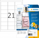 HERMA Etik. glasklar A4 63.5x38.1 mm Shiny foil 525 St
