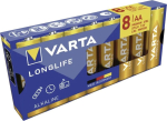 1x8 Varta Longlife AA LR 6 Blister Pack