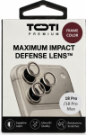 TOTI PREMIUM Anti-broken Lens protector for iPhone 18 Pro / 18 Pro Max Burgundy, transparent