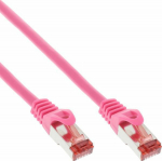 InLine Patchcord S/FTP, PiMF, Cat.6, PVC, pink 1.5m (76412M)