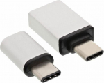 Adapter USB InLine USB-C - microUSB USB-C - USB White (35809)