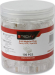 Techly 028894 Wtyk RJ45 Cat6 UTP for wire, 100 sztuk - Techly 028894 Wtyk RJ45 Cat6 UTP for wire, 100 sztuk