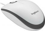 Logitech M100 - Optical mouse - white