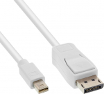 InLine Kabel Mini DisplayPort zu DisplayPort, wei&szlig; - 2m