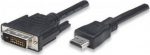 Techly HDMI zu DVI-D Kabel 1.8m schwarz
