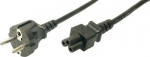 Logilink Power Cord, CEE7/7 - C5, black, 1.80m