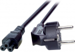 EFB Elektronik EFB Netzkabel Schutzkontakt 90&deg;-C5 180&deg;,sw,3.0m,3x1.00mm