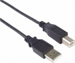 Kabel USB PremiumCord USB-A - USB-B 1 m Czarny (2960103209731)