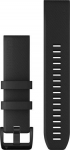 Garmin kellarihm QuickFit 22mm, must silikoon/stainless steel