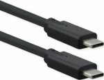 Kabel USB Roline USB-C - USB-C 1.5 m Czarny