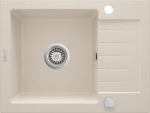 Deante sink Deante Zorba sink 1-chamber with a short drainer - beige