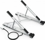 Choetech Choetech multifunctional laptop stand PD/USB-C HDMI(4K/30Hz)/2xUSB-A/1xUSB-C/1xSD/1xTF czarny (HUB-M43)