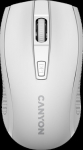 CANYON MW-7, 2.4Ghz wireless mouse, 6 buttons, DPI 800/1200/1600, with 1 AA battery ,size 110*60*37mm,58g,white