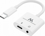 Adapter USB Maclean MCTV-848 USB-C - Jack 3.5mm White (MCTV-848)