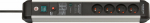Brennenstuhl Premium-Protect-Line surge protector power strip 4 jack 3 m black and silver (1391014400)