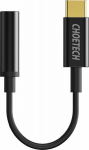 Adapter USB Choetech AUX003 USB-C - Jack 3.5mm Czarny (AUX003)