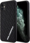 Karl Lagerfeld KLHCN613DMKRLK iPhone 11/Xr 6.1" Hardcase 3D Rubber Multi Logo / black