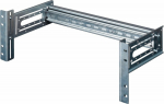 Equip 19" DIN rail module for server cabinets 2U RAL7035