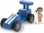 Trefl TREFL Wooden toy.Racing car BLUE 61697