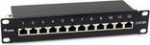Equip 10" Patchpanel 12xRJ45 Cat6a FTP 1U 500MHz RAL9005