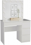 Topeshop COSMETIC TOILET Z A MIRROR MARINA Z MIJAS DESK RIGHT WHITE