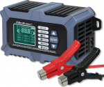 Qoltec Intelligent microprocessor charger with battery tester and repair function 12V | 6A | LCD | Battery charger AGM LiFePO4 GEL