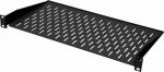 BKT Elektronik Fixed shelf 19&acute;&acute;, 2U, 300mm, mounting at front RAL 7021 black