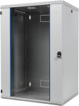 BKT Elektronik Wall mount cabinet single section, 12U, 600/500/600 width/depth/height mm, RAL 7035 ( welded construction - capacity 50kg )