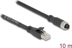 Delock Netzwerkkabel - 8 pin M12-X (W) zu RJ-45 (M)