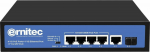 Ernitec Switch - unmanaged - 4 x 10/100/1000 (PoE)