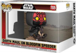 Funko Pop! Ride Deluxe: Star Wars EP1 The Phantom Menace Anniversary - Darth Maul on Bloodfin Speeder #705 Bobble-Head Vinyl Figure