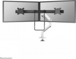 NEOMOUNTS SELECT DESK MOUNT, DOUBLE DISPLAY CROSSBAR (TOPFIX CLAMP &GROMMET) WHITE