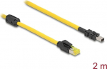 DELOCK Kabel RJ45 Stecker Cat.6 zu Mini I/O8 Pin D-Form Typ2