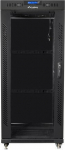 Lanberg Standing RACK installation cabinet 19 22U 800X800 black glass door LCD (FLAT PACK)