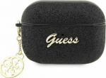 Guess Case Guess GUAP2GLGSHK Apple AirPods Pro 2 cover czarny/black Glitter Flake 4G Charm