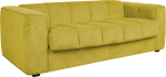 Sofa bed STELLA with spring mattress, yellow