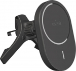 Puro car holder with charger Qi2, Compatible z MagSafe - czarny