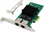 MicroConnect Network Card PCIe x1 I350-T2, Dual- 1GbE RJ45